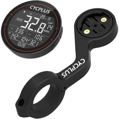 VURAHOME - Support de montage de vélo avec ordinateur de vélo GPS sans fil Compteur de vitesse de vélo IPX6 (Set A)