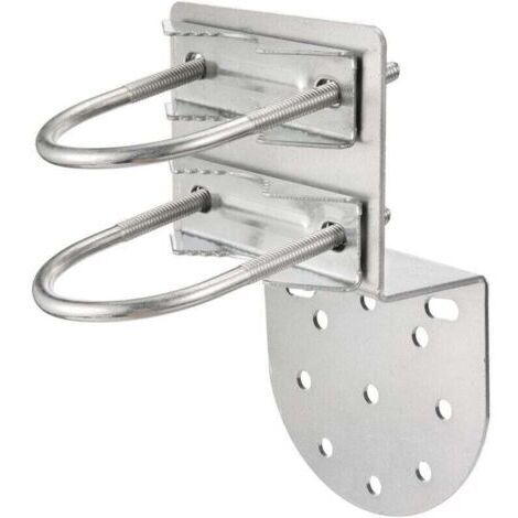 VURAHOME - Support Mural Antenne Fixation Mât Antenne Antirouille Accessoires , XU,Matériels pour Extérieur Maison Support de Poteau d'antenne Kits de Montage -