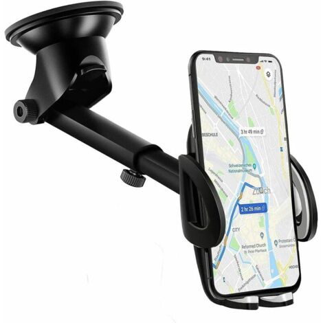 VURAHOME - Support Telephone Voiture Tableau de Bord [2 en 1] Rotation 360° Universel Support Portable Voiture Ventouse pour Pare-Brise