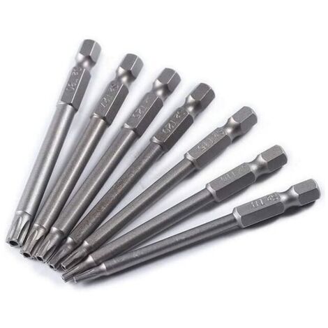 VURAHOME - T8-T30 Jeu d'embouts Torx longs en acier avec tête d'étoi 75 mm Cisea