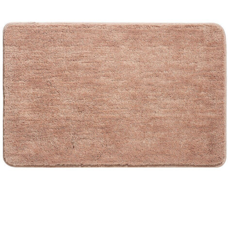 VURAHOME - Tapis de Bain, Antidérapant Tapis Salle de Bain Épaissi Tapis Sortie de Douche Absorbant Tapis de Sol Ultra Doux en Microfibre, Séchage Rapide, Lavable en Machine, Rose, 50 x 80cm