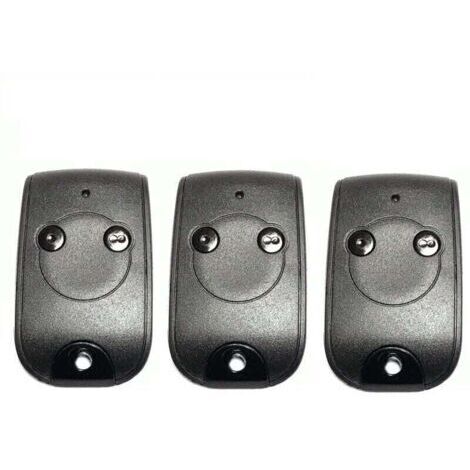 VURAHOME - Télécommande 2 canaux 433.42MHz pour moteurs de portails et portes de garage – Batterie lithium 240mAh – Portée 50m – Matériau ABS durable
