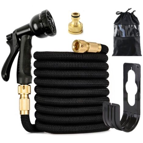 VURAHOME - tuyau arrosage extensible automatique, cuivrée, haute pression nettoyage voiture, (norme européenne 50FT,15 mètres après l'eau)