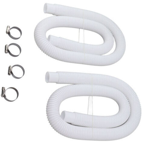 VURAHOME - Tuyaux de rechange avec colliers de serrage pour pompes de piscine de 130, 135, 150 et 4 000 litres,de