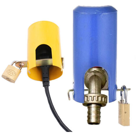 VURAHOME - Utilisation du système de verrouillage de robinet extérieur et du vandalisme, et facile à installer, tuyau de jardin isolé et couvercle d'économie d'eau.