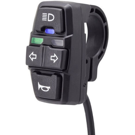 VURAHOME - Vélo électrique Scooter interrupteur de lumière vélo électrique et interrupteur de klaxon bouton de moto peut contrôler le clignotant 1 pièces