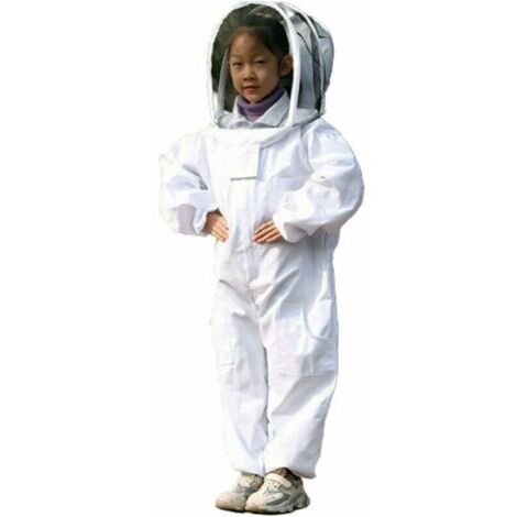 VURAHOME - Vêtements d'apiculture enfants – Coton manches longues – Protection contre les piqûres – Taille M pour 80-130 cm de hauteur