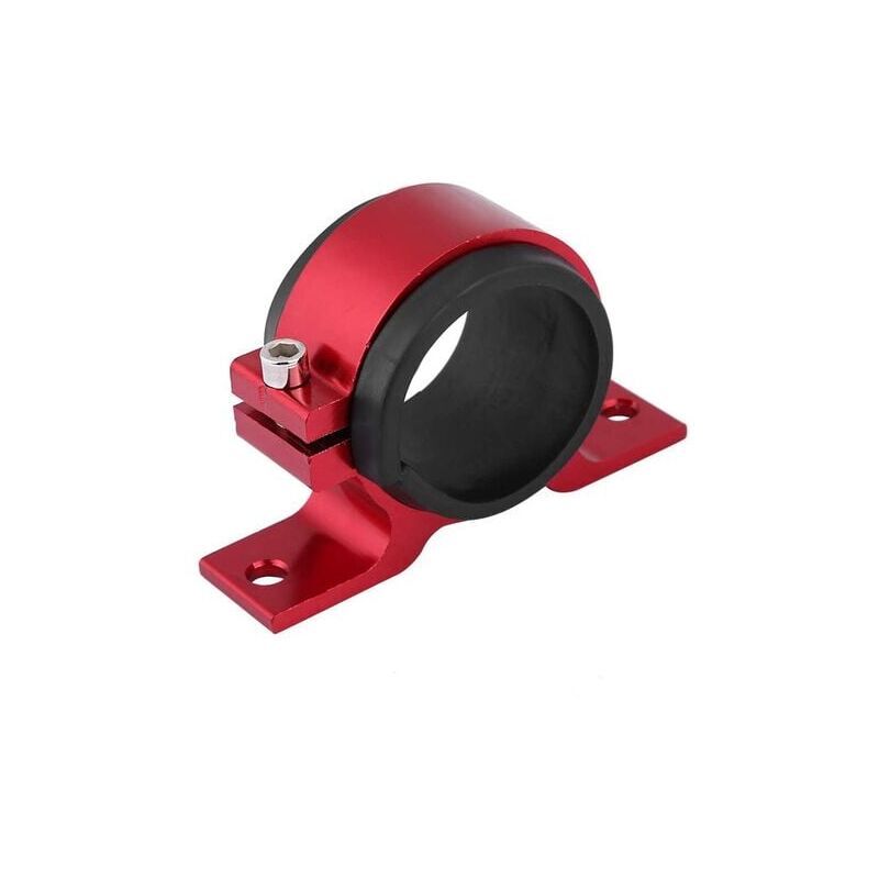 50mm Alliage D'aluminium Support de Fixation de Pompe a Essence Socle de Fixation à Filtre Unique(Rouge) - Vuszr
