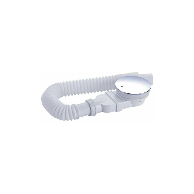 Vuszr - Bonde de douche 90mm, extra plat, trou d'évacuation receveur de douche, siphon avec système anti-odeur, filtre à cheveux, flexible, couvercle