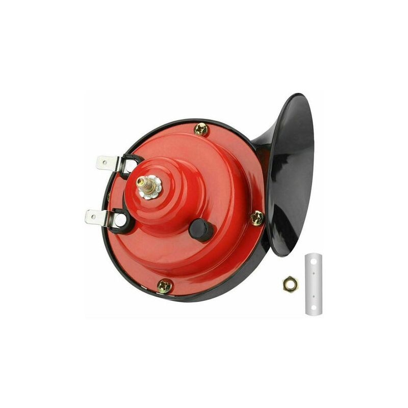 Vuszr - Klaxon de voiture 135DB klaxon de voiture pour voiture camion 1 paire klaxon électrique universel étanche rouge klaxon d'air tweeter klaxon
