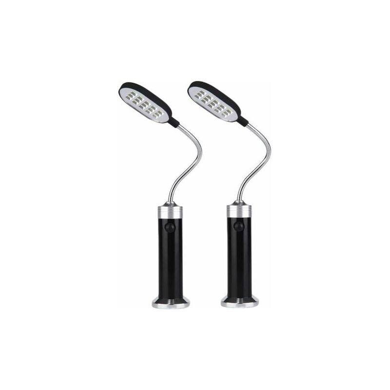 Vuszr - Lampes pour Barbecue Base MagnéTique LéGèRe pour Barbecue - Col de Cygne Flexible Une 360 DegréS Lot de 2