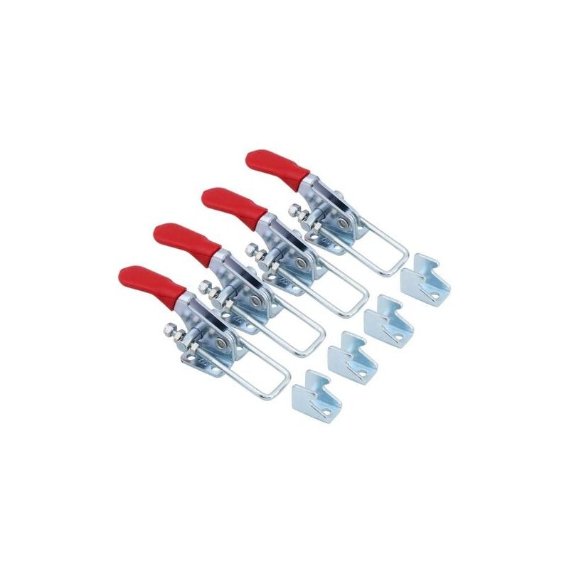 Lot de 4 pinces de fixation Latch type Toggle - Capacité de maintien : 163 kg - GH-40323 - En forme de u - Vuszr