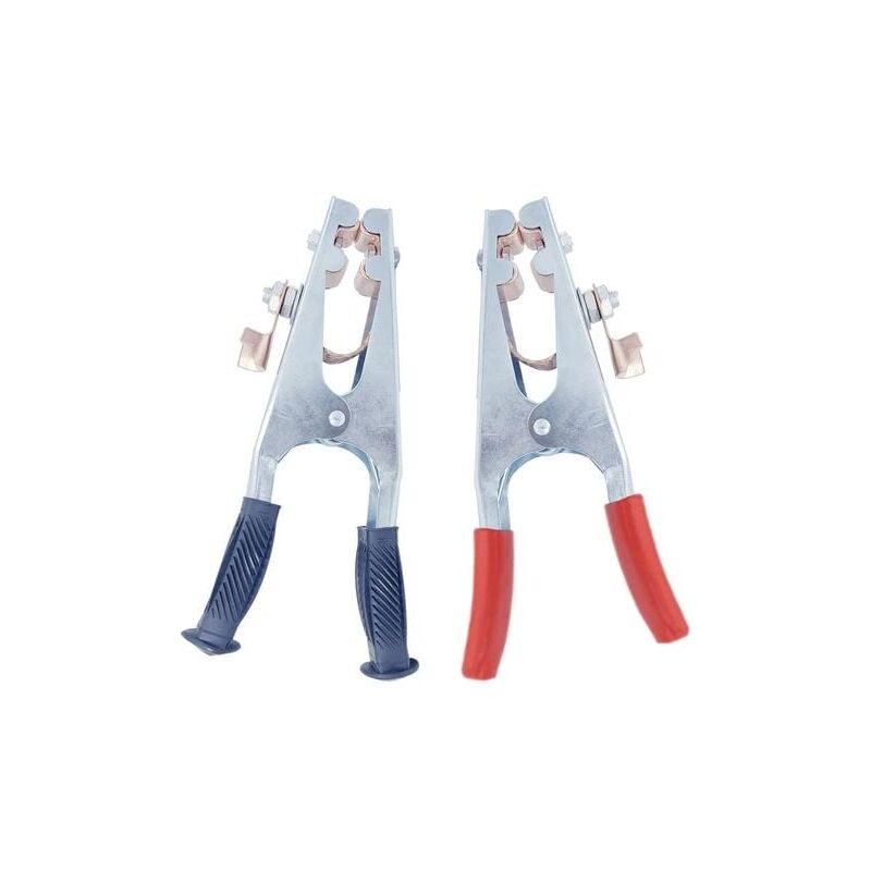 Pinces de terre de soudage, 2 pièces pinces de terre de soudage 300A et 500A pinces de tige de terre prise sûre et stable confortable adaptée au