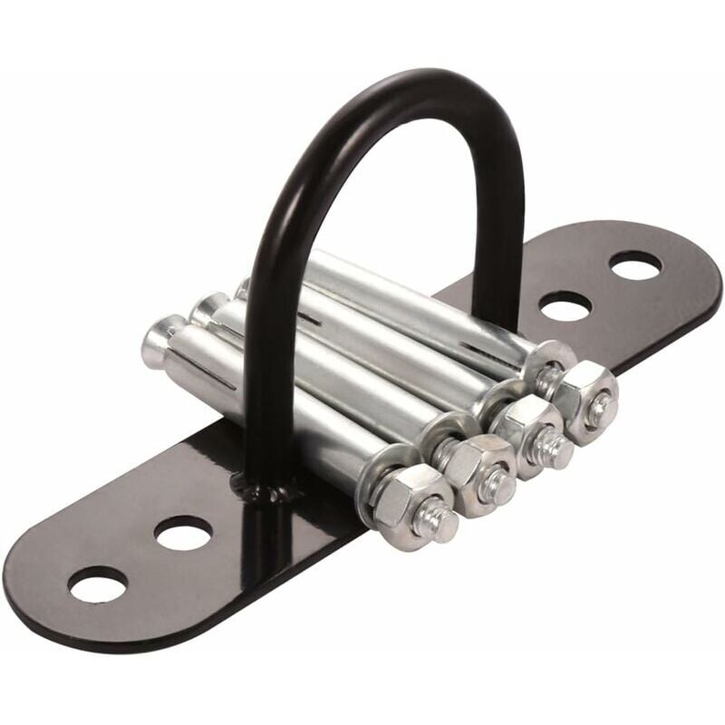 Vuszr - Point d'ancrage pour Installer la Corde de Combat Crochet d'ancrage Mural Anneau d'ancrage Support de Fixation avec 4 vis,