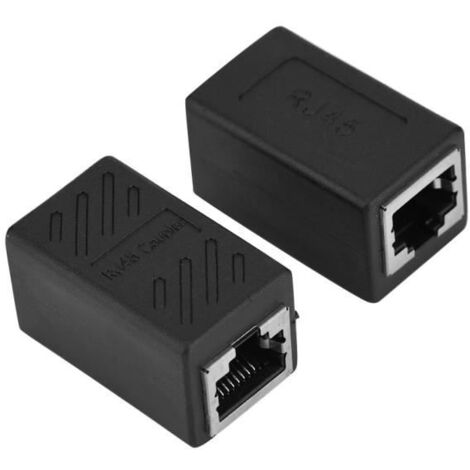 Vvikizy Ethernet LAN Adaptateur réseau LAN RJ45 femelle à femelle, coupleur, connecteur d\'extension de informatique accessoire