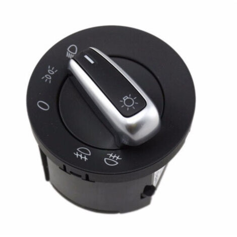 Ключ Бутон За Фарове Светлини VW Golf 5 Passat B6 Голф 5 6 Touran Scirocco Caddy Jetta Хром Без Ауто Функия 3C8941431C 5