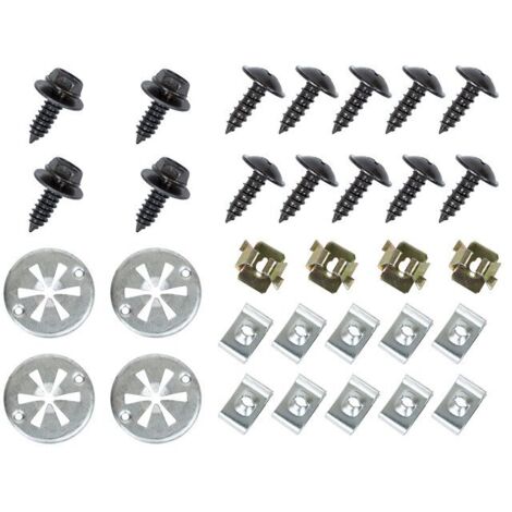 VW Golf IV 97-03 Clip-Set zur Befestigung der Motorabdeckung, 32-teilig
