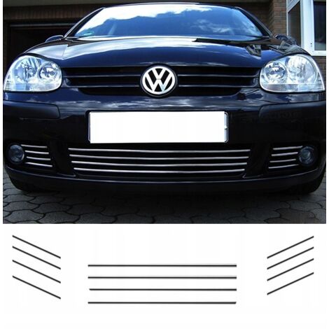 VW GOLF V 5 - STRISCE PARAURTI GRIGLIA CROMATE