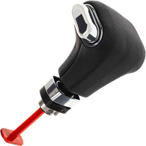 VW T5 2003- Pomello del cambio automatico in ecopelle nera + cromo