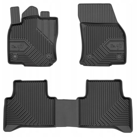VW Touran 3 à partir de 2015 - TAPIS, TAPIS DE PORTE, TAPIS DE PORTE EN CAOUTCHOUC, BACS 77