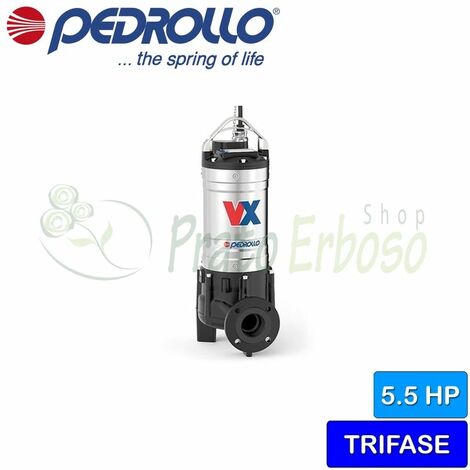 VX 55/40 - Bomba eléctrica de VÓRTICE de aguas residuales de tres fases