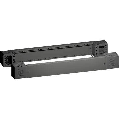 VX Sockel-Eckstück mit Sockel-Blende, vorne und hinten, H: 100 mm, für B: 800 mm, Stahlblech   8660.