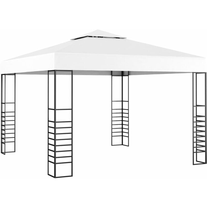 

Carpa de Jardín con Tejado Retráctil 3x3 m Blanco - Blanco - Vidaxl