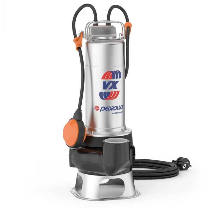 VXm 10/50-N (5m) - Pompe électrique, vortex pour eaux usées monophasé - Pedrollo