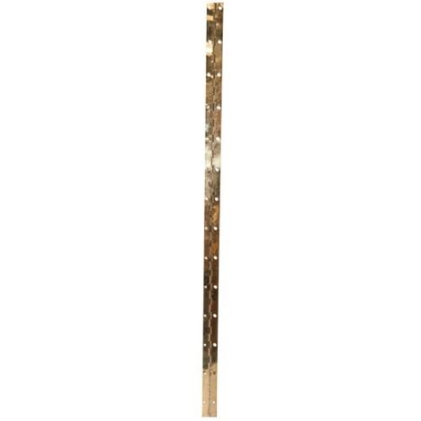 Vynex – Charnière piano en laiton 32mm x 960mm – Acier laitonné – Finition or – Pour meubles en bois dur – Vis non incluses