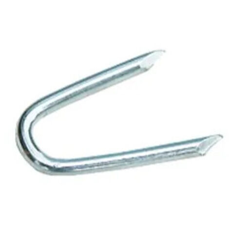 Vynex – Clou recourbé en forme de U en acier zingué – Dimensions 30 x 3 mm – Poids 570 g – Pour fixation câbles et clôtures