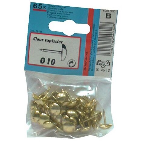 VYNEX - Clou tapissier acier doré 14mm sc x24