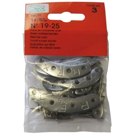 VYNEX - Fers de chaussures 19 à 25mm assortis sachet de 14