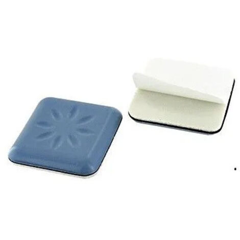 VYNEX - Patin glisseur ptfe gris adhésif 40x40mm blister de 4