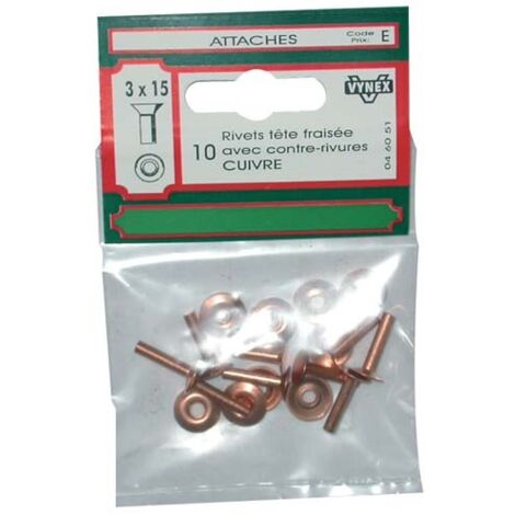 VYNEX - Rivet t.f. cuivre 4x20 x8