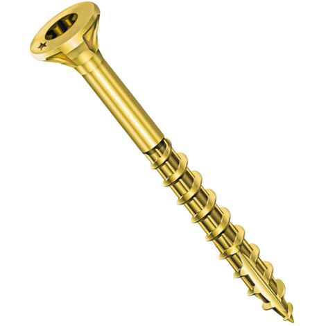 Vynex – Vis à bois Rocket TF étoile 4x45 mm – Acier bichromaté lubrifié – Boîte de 500 pièces – Anti-fendage pour assemblages bois