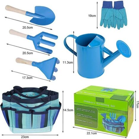 Kit d'outils de jardinage pour petit jardinier (enfants)