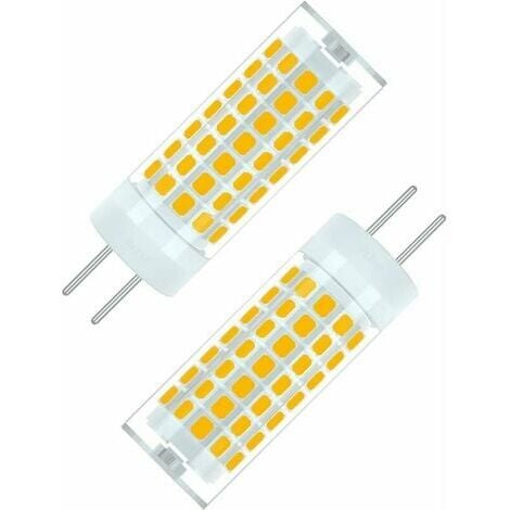 PESCE W G6,35/GY6,35 LED-Lampe, 690 lm, Warmweiß 3000 K, Doppelstiftsockel, entspricht 75 W Halogenlampe, AC/DC 90–265 V, für Arbeitsplatten, Deckenleuchten usw. (2 Stück)