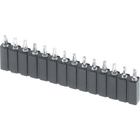 W & P Products Connettore femmina (precisione) Numero di righe: 1 Poli per fila: 16 153PF-016-1-50-00 1 pz.