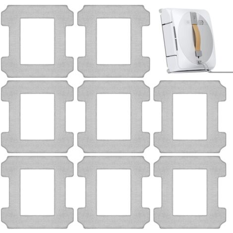 W1 - Paquete de 8 paños de limpieza de microfibra lavables W1 Pro Kit de accesorios para aspiradora robot de ventanas Ecovacs Winbot W1 Serie W1 Pro