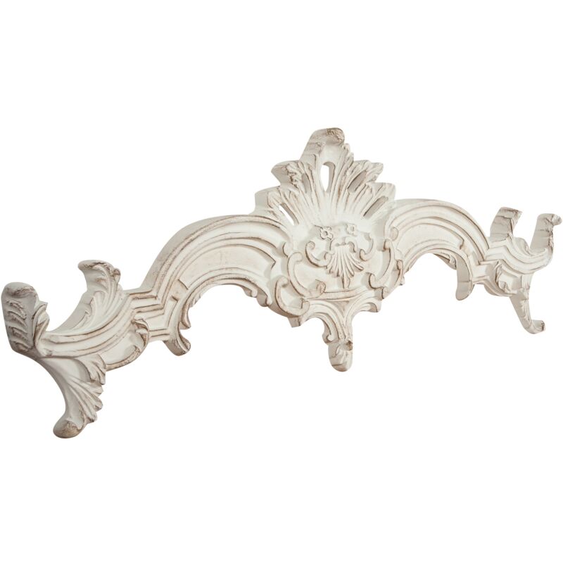 Biscottini - W106xDP6x23cm Made in Italy sized antiqued white finish