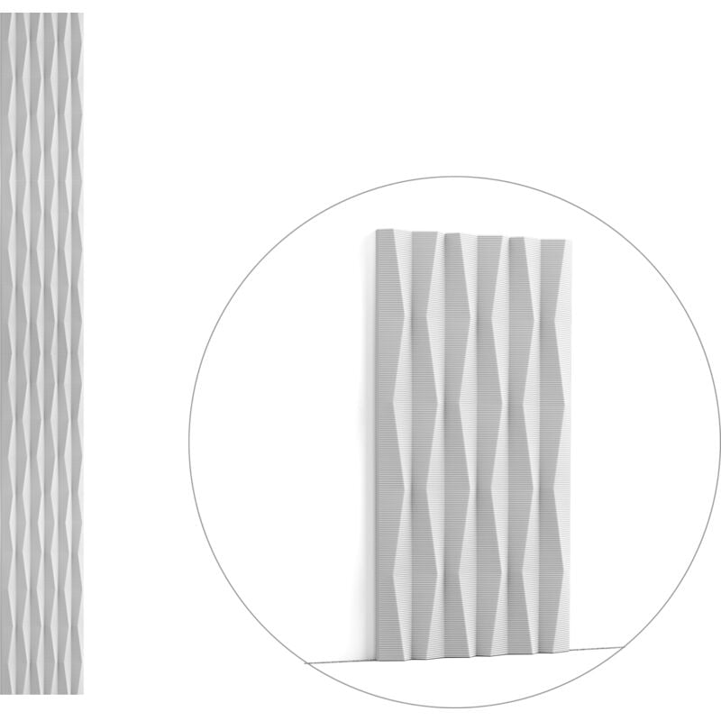 W112 ridge - Panneau Revêtement Mural Décoratif 3d 200x25x1,9cm (l x l x h) Orac Decor a l unité