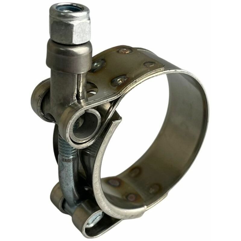 Image of W2 Stainless Steel t Bolt Hose Clamps For Industrial Machinery & Exhaust Clips 79-87mm x1 - Silver