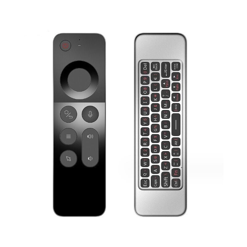 Langray - W3 2.4G télécommande de souris vocale, mini clavier télécommande sans fil Android tv box/windows/mac/linux