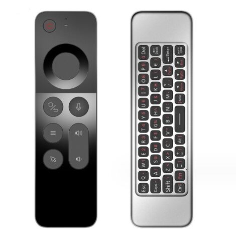 W3 2.4G Voice Mouse Remote Control Mini Wireless Keyboard Remote Controller per Android TV Box/Windows/Mac/Linux