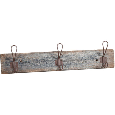 W57,5XDP7XH14 cm sized solid wood made wall clothes rack