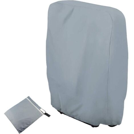 W71×H110cm Housse de Protection pour Chaise Longue Pliante, Housse Transat Jardin Anti-poussière, Imperméable, Anti-UV, Housse Relax Jardin 210D Oxford pour Fauteuil Relax