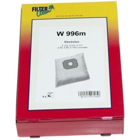 W996M SACS ASPIRATEUR (X4) pour PIECES ASPIRATEUR NETTOYEUR...