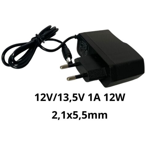 WA-PS-002 : Chargeur de batterie 12 V/13,5 V 1 A 12 W CC, connecteur 2,1 x 5,5 mm, pour batteries AGM
