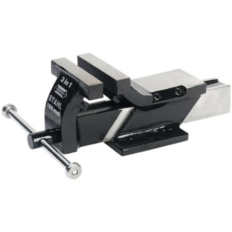 Wabeco Schraubstock Backenbreite 100mm Spannweite 100mm mit Amboss u. Rohrspannbacken