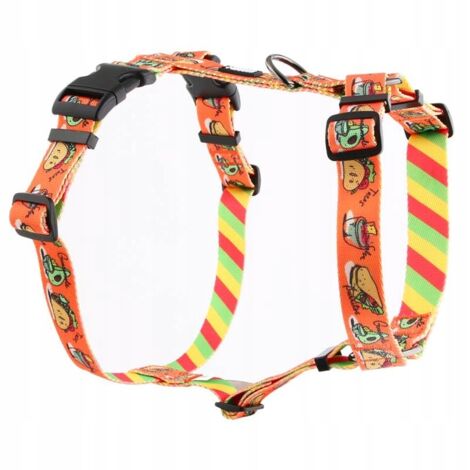 Wachhundegeschirr, druckfrei, bunt, Border Boxer, Husky, HUGGY DOGGY L
